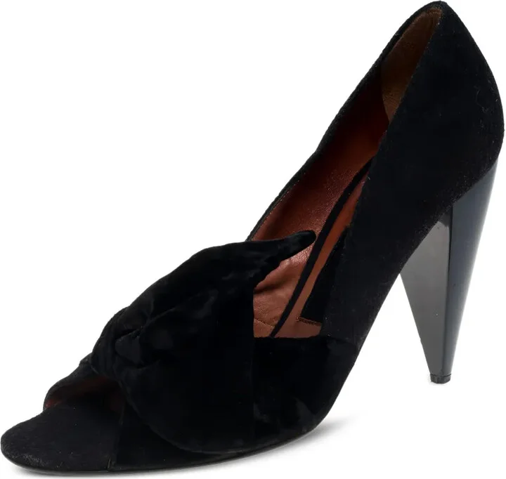 105mm Velvet Bow-Detailing Pumps - Image 2
