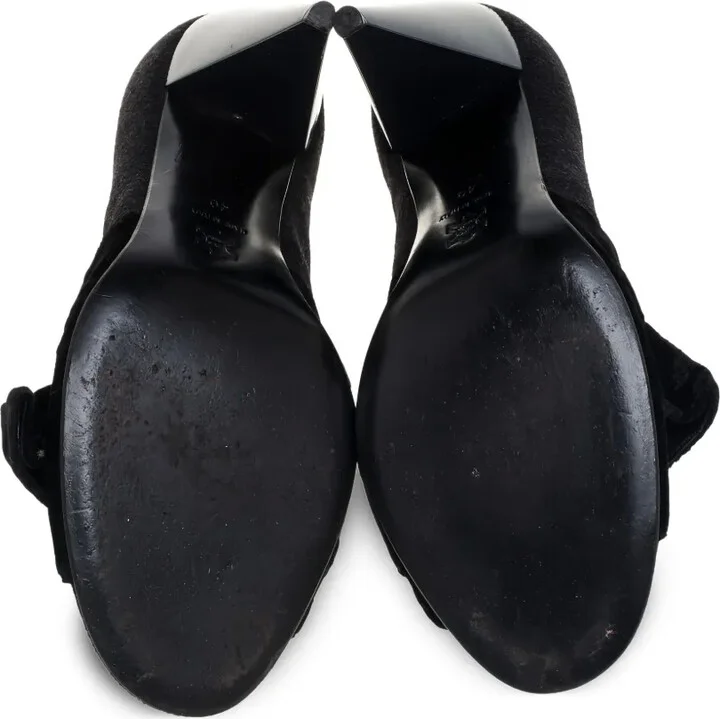 105mm Velvet Bow-Detailing Pumps - Image 5