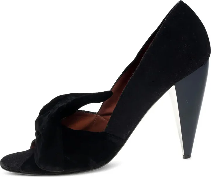 105mm Velvet Bow-Detailing Pumps