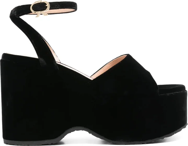 105mm Velvet Sandals