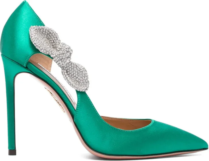 105mm Very Bow Tie Crystal pumps