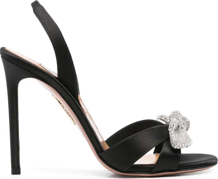 105mm Very Bow Tie Crystal sandals