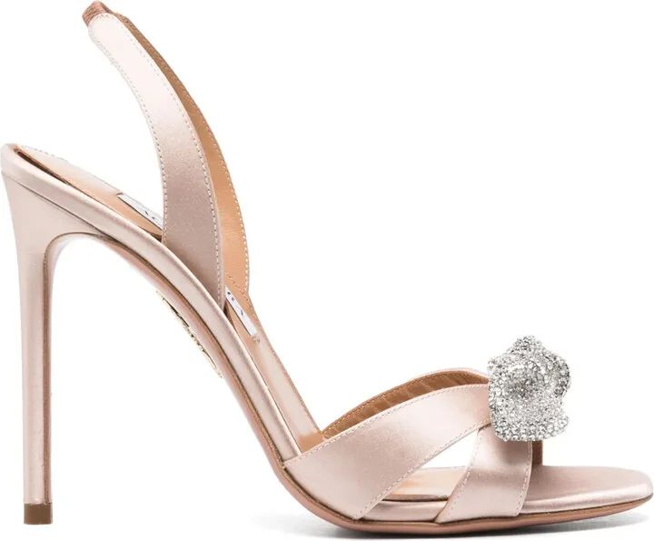 105mm Very Bow Tie Crystal sandals