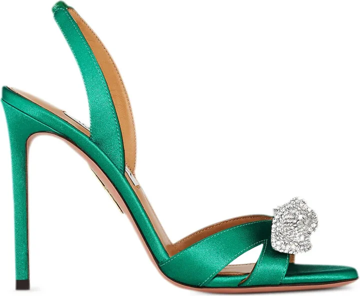 105mm Very Bow Tie Crystal sandals