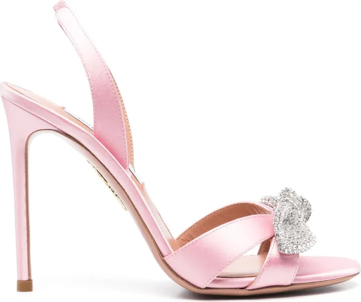 105mm Very Bow Tie Crystal sandals