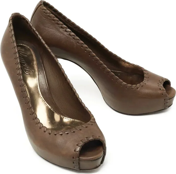 105mm Whipstitch-Trim Pumps