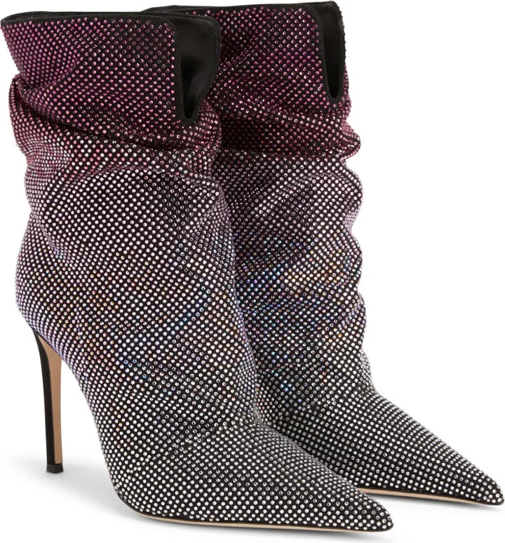 105mm Yunah Crystal slouchy boots - Image 2