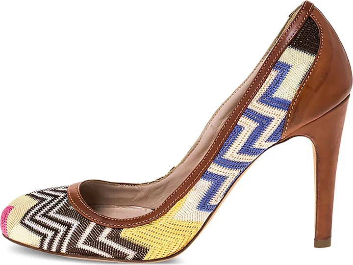 105mm Zigzag-Knit Pumps