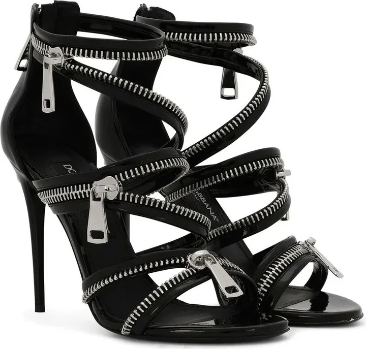 105mm Zip-Detail Sandals - Image 2