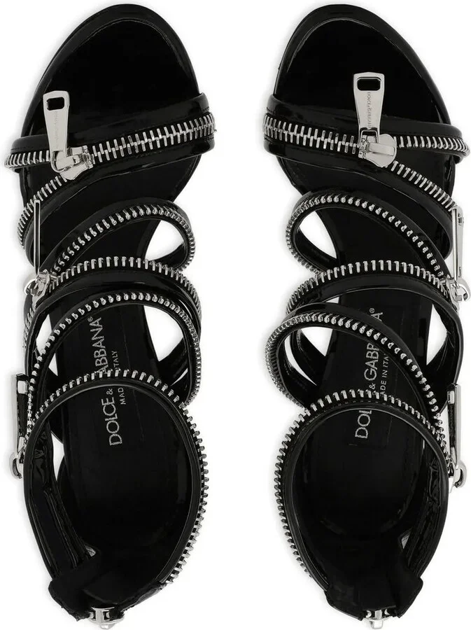 105mm Zip-Detail Sandals - Image 4