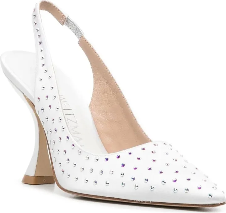 107mm Stud-Detail Leather Pumps - Image 2