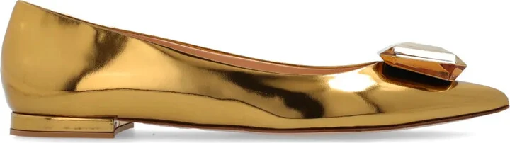 10mm Gem-Emebellished Ballerinas