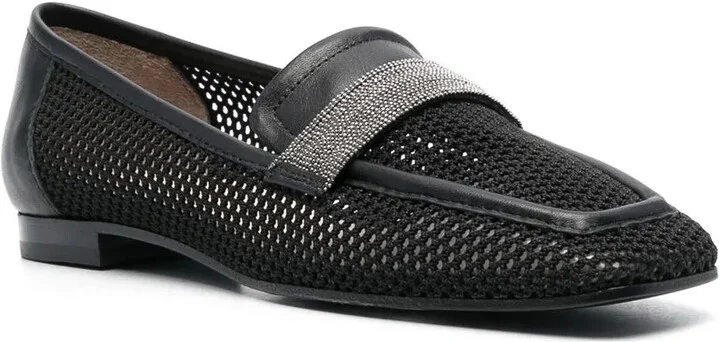 10mm Mesh Square-Toe Loafers - Image 2