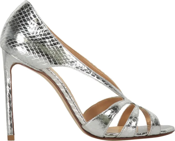 10mm Snakeskin-Effect Sandals