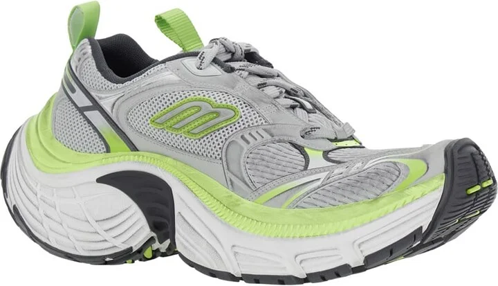 '10xl' Grey Sneakers With Embossed Logo On The Tongue In Tech Fabric Man - Image 2