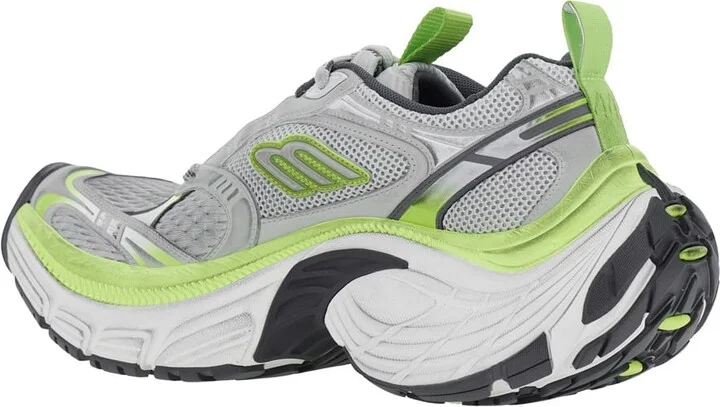 '10xl' Grey Sneakers With Embossed Logo On The Tongue In Tech Fabric Man - Image 3