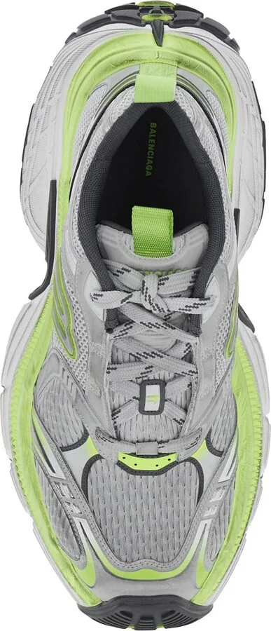 '10xl' Grey Sneakers With Embossed Logo On The Tongue In Tech Fabric Man - Image 4