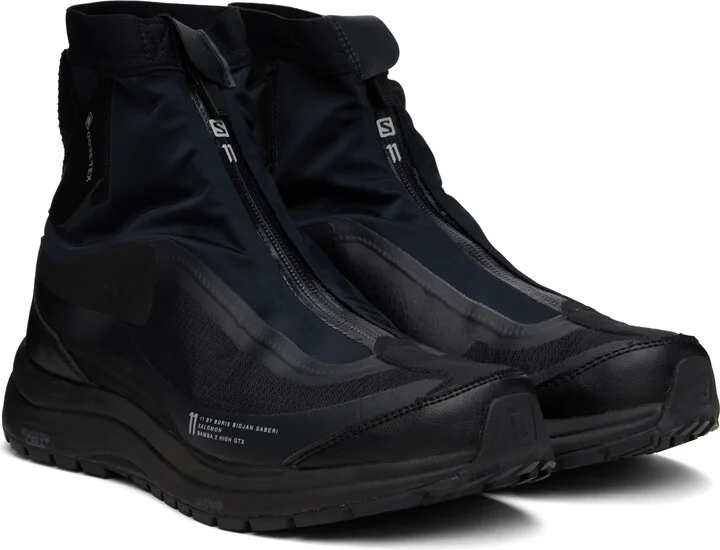 11 by Boris Bidjan Saberi Black Salomon Edition Bamba 2 High GTX Sneakers - Image 4