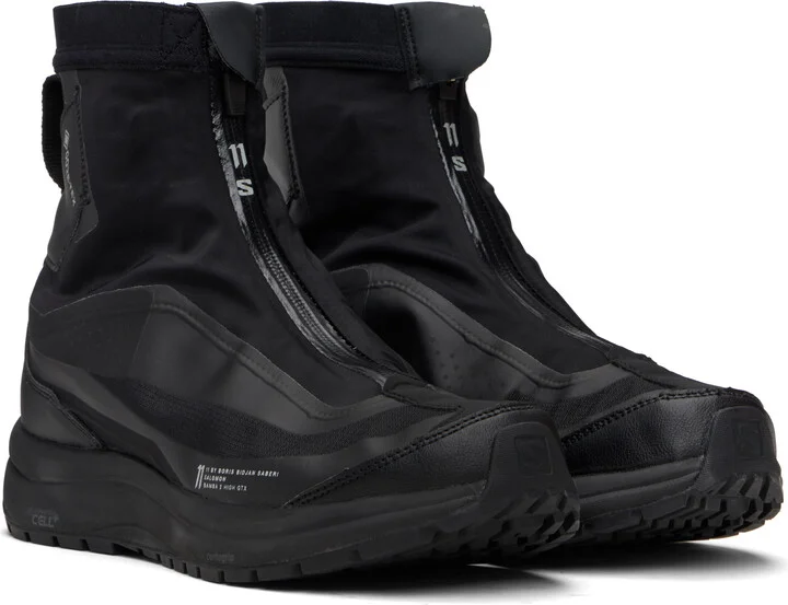 11 by Boris Bidjan Saberi Black Salomon Edition Bamba 2 High GTX V2 Sneakers - Image 4