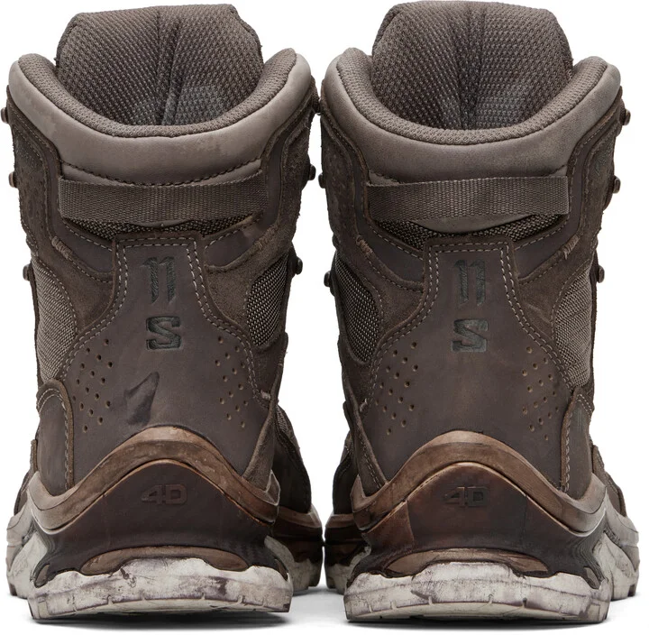 11 by Boris Bidjan Saberi Brown Salomon Edition 2 GTX Boots - Image 2
