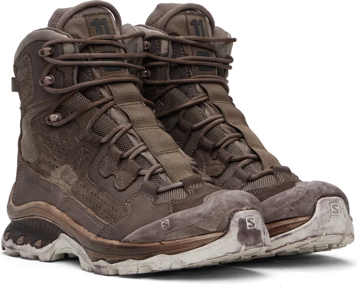 11 by Boris Bidjan Saberi Brown Salomon Edition 2 GTX Boots - Image 4