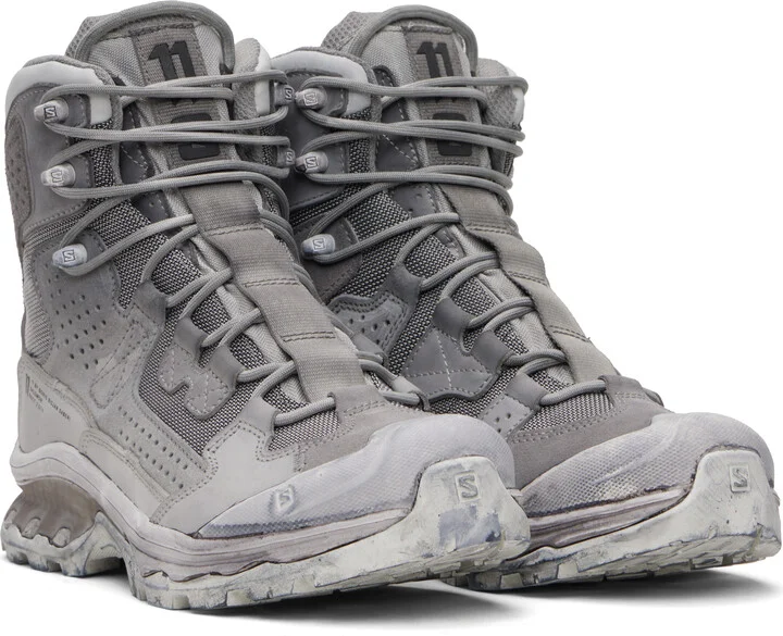 11 by Boris Bidjan Saberi Gray Salomon Edition 2 GTX Boots - Image 4