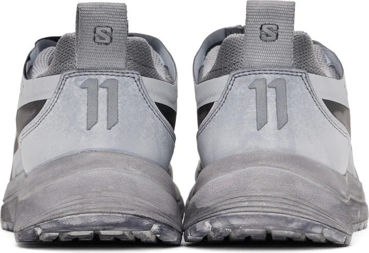 11 by Boris Bidjan Saberi Gray Salomon Edition Bamba 2 Low V2 Sneakers - Image 2