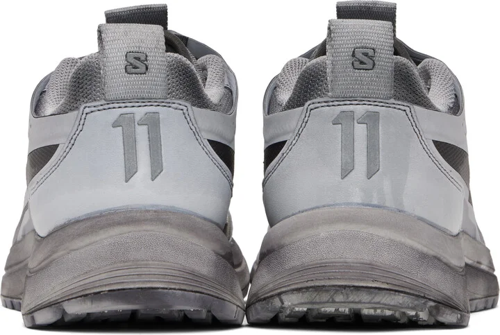 11 by Boris Bidjan Saberi Gray Salomon Edition Bamba 2 Low V2 Sneakers - Image 2
