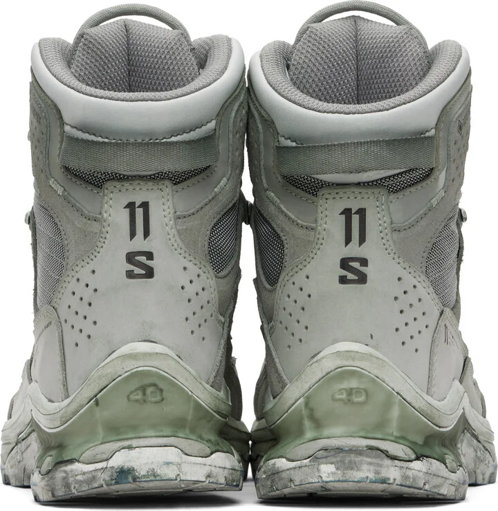 11 by Boris Bidjan Saberi Green Salomon Edition 2 GTX Boots - Image 2