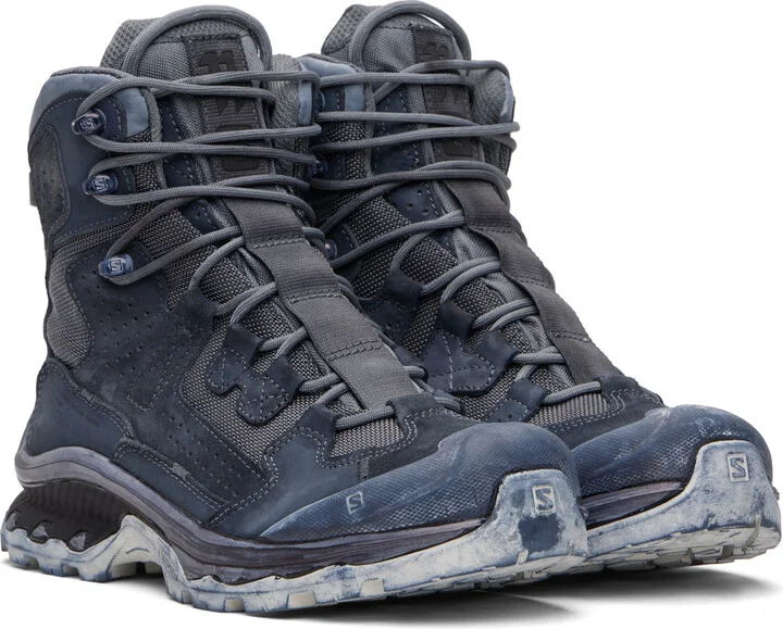 11 by Boris Bidjan Saberi Navy Salomon Edition 2 GTX Boots - Image 4