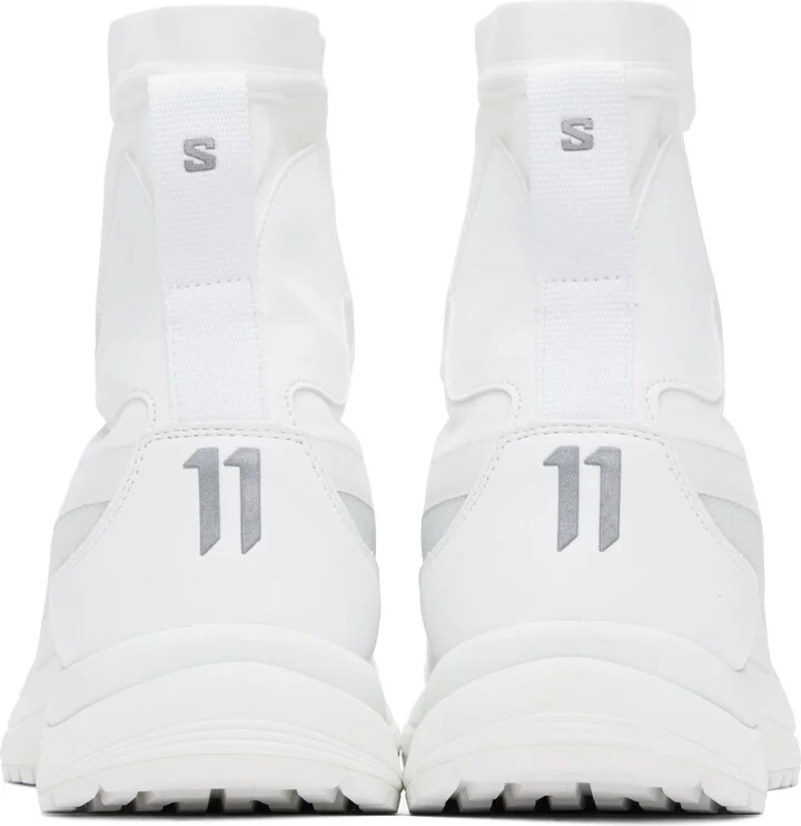 11 by Boris Bidjan Saberi White Salomon Edition Bamba 2 High V2 Sneakers - Image 2
