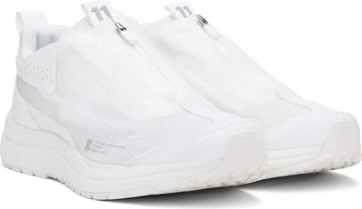 11 by Boris Bidjan Saberi White Salomon Edition Bamba 2 Low V2 Sneakers - Image 4