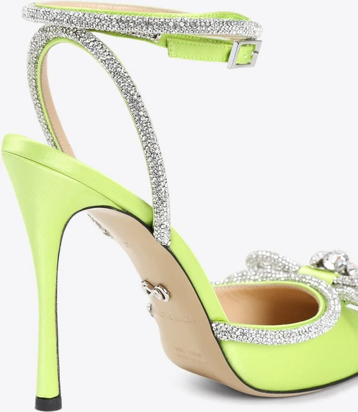 110 Crystal-Embellished Double Bow Pumps - Image 2