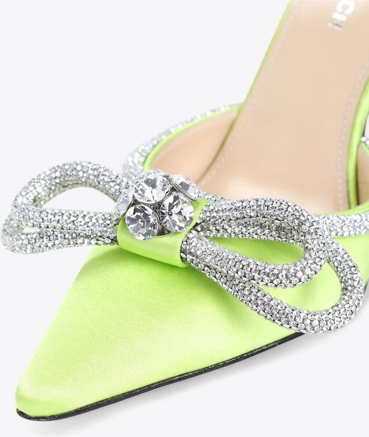 110 Crystal-Embellished Double Bow Pumps - Image 3