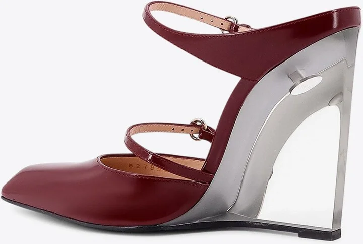 110 Leather Wedge Mules - Image 2