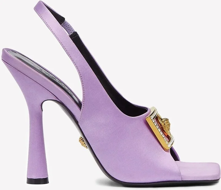 110 Medusa Crystal-Embellished Sandals