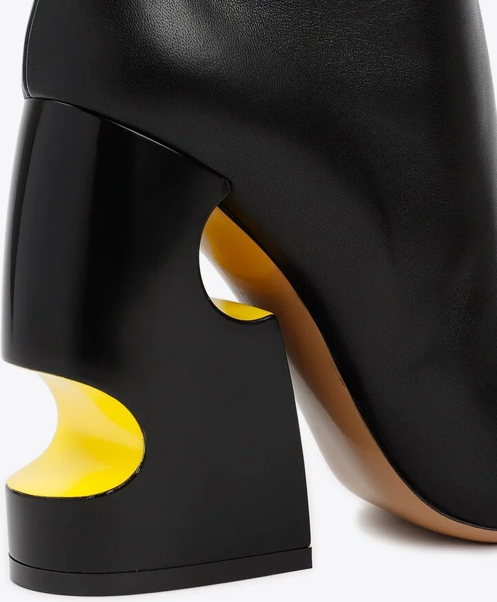 110 Meteor Block Ankle Boots in Nappa Leather - Image 3