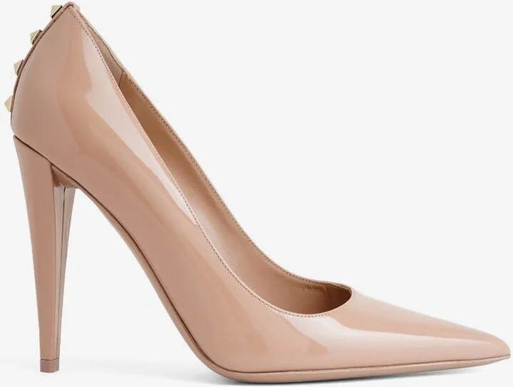 110 Patent Leather Rockstud Pumps
