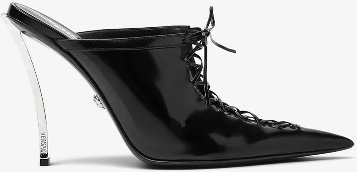 110 Pin-Point Leather Mules