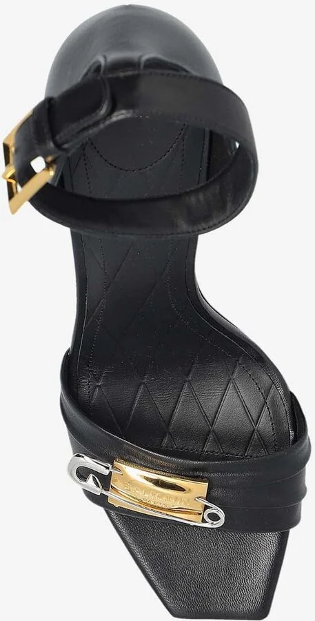 110 Safety Pin Leather Sandals - Image 3