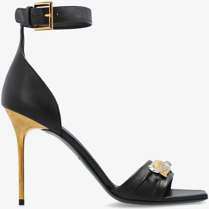 110 Safety Pin Leather Sandals