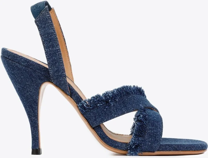 110 Slingback Denim Sandals
