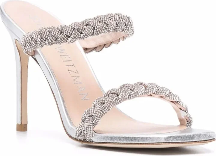 110mm Addison jewelled stiletto sandals - Image 2