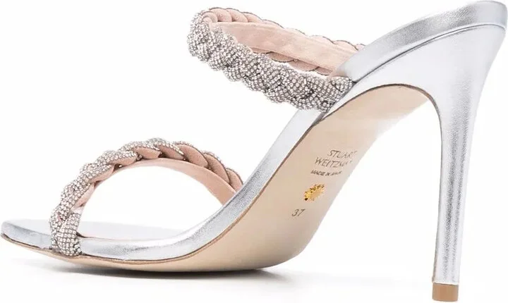 110mm Addison jewelled stiletto sandals - Image 3