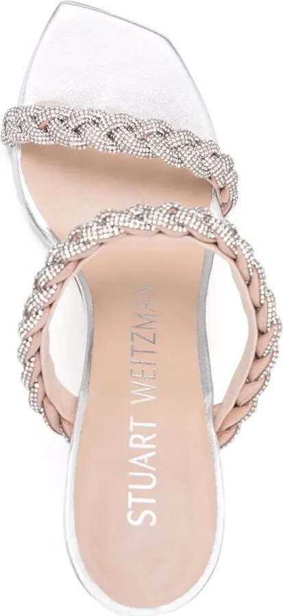 110mm Addison jewelled stiletto sandals - Image 4