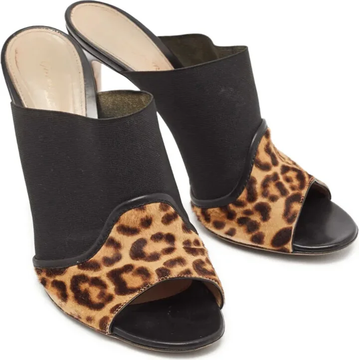 110mm Alise leopard-print open-toe sandals - Image 3