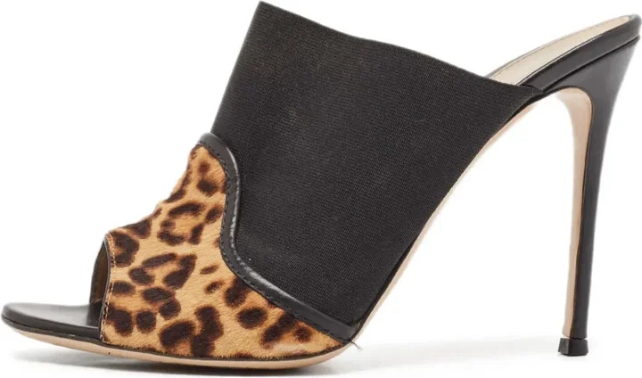 110mm Alise leopard-print open-toe sandals