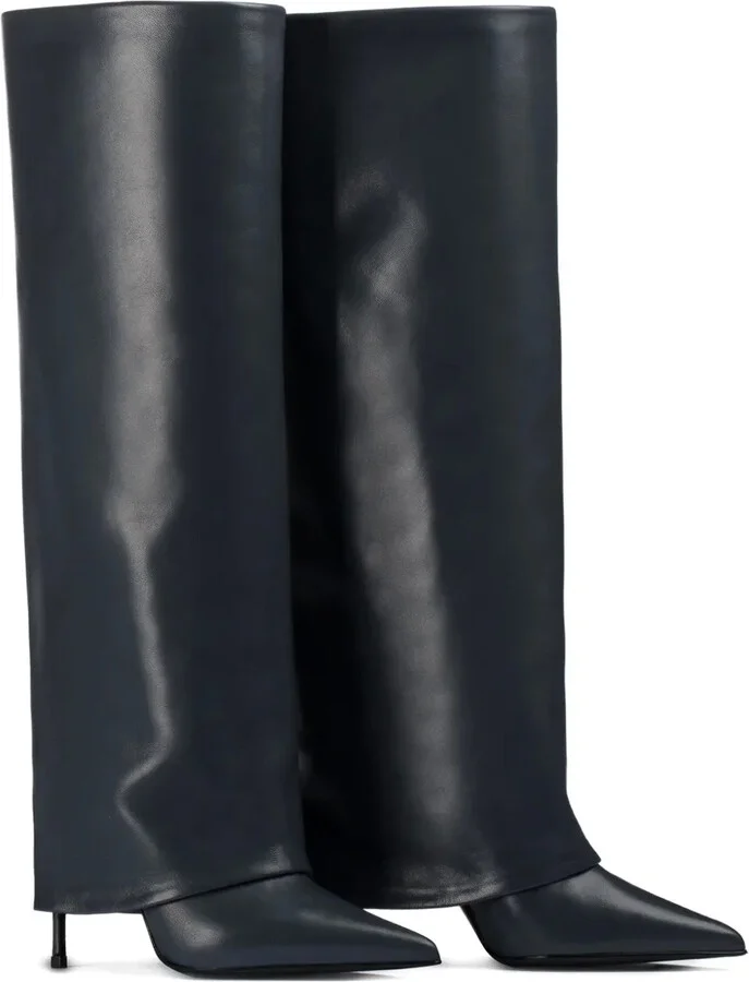 110mm Andy leather cuffed boots - Image 2