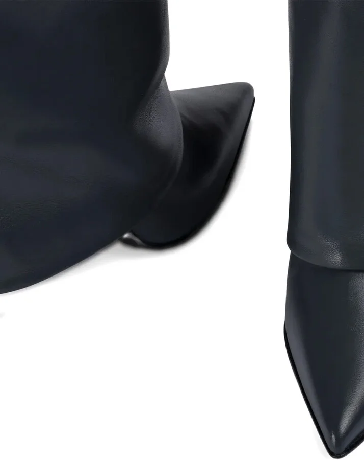 110mm Andy leather cuffed boots - Image 4
