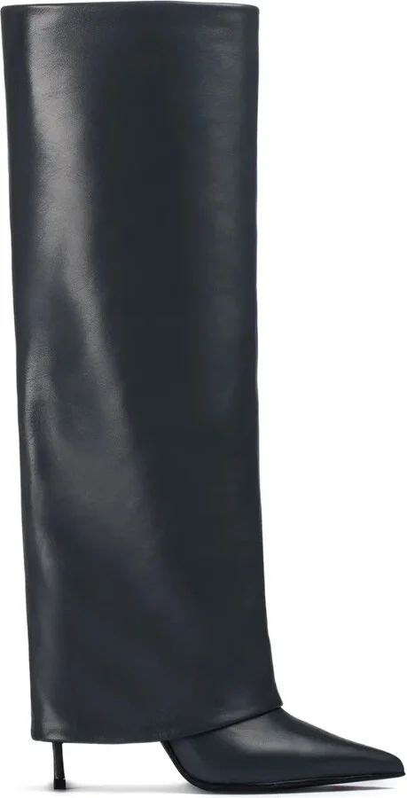 110mm Andy leather cuffed boots
